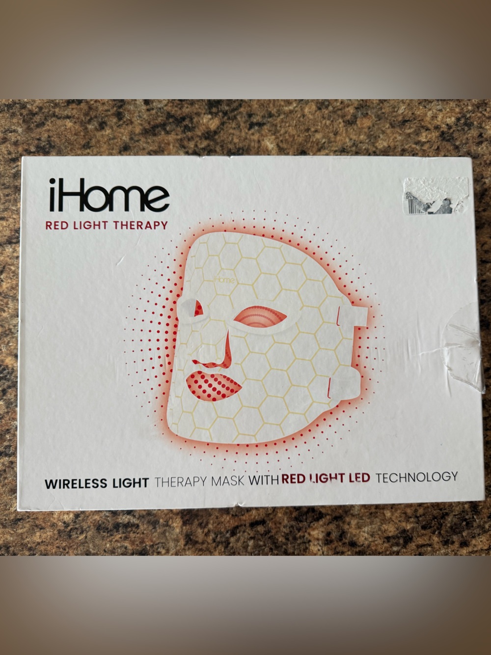 iHome Wireless Red Light Therapy Face Mask - New in box